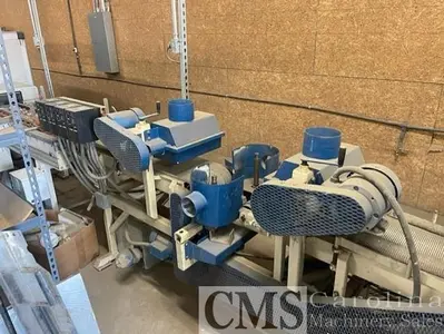 USED 2009 CEFLA/DELLE VEDOVE UNISPRAYER WITH INFEED BRUSHES; OVEN; OUTFEED