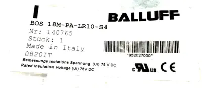 NEW BALLUFF BOS 18M-PA-LR10-S4 PHOTOELECTRIC SENSOR BOS 18MPALR10S4