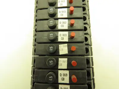 Allen Bradley 1492-GH015 Circuit Breaker Din Rail 250V 1.5A Trip Ser B Lot of 45