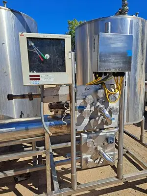 CIP System, 3-Tank, 400 Gallon Each, Stainless Steel, Pump, Heat Exchanger - #S745273