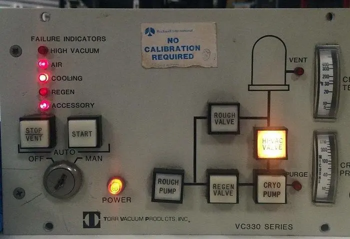 Torr Vacuum Prod. VC330 Series