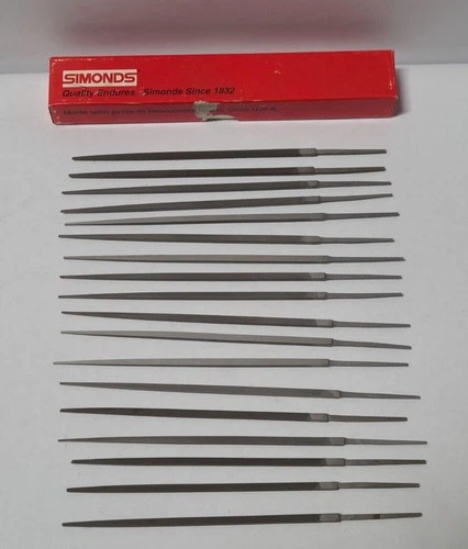 18 Pcs Simonds 6” File Square 64-209500 New USA
