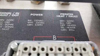 Koch Crossweb Labeler Control Box