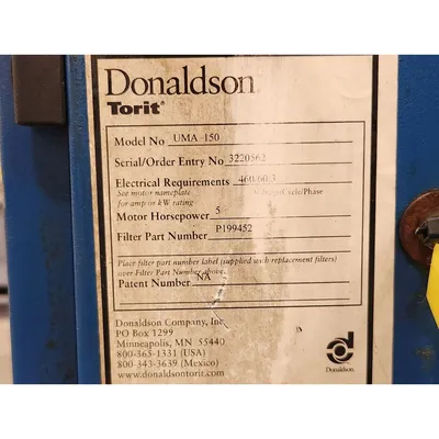 USED DONALDSON COMPANY, INC. UMA 150