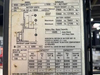Used RAYMOND 550OPC30TT Misc Forklifts Illinois US | Somerset Equipment Sales #1542975