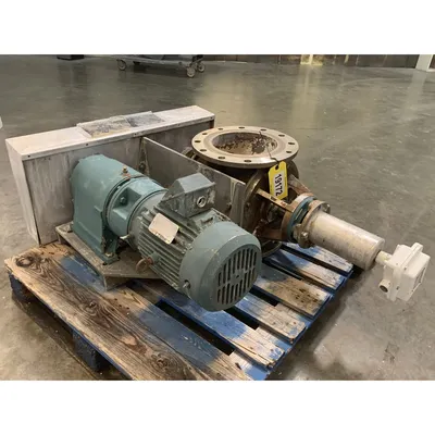Used 10" Stainless Steel Flo-Tronics Rotary Airlock Feeder Valve