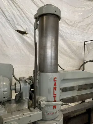 4' X 11" CARLTON 1A RADIAL ARM DRILL. STOCK # 0850023.