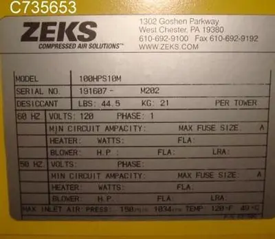 USED 2002 ZEKS 100HPS10M