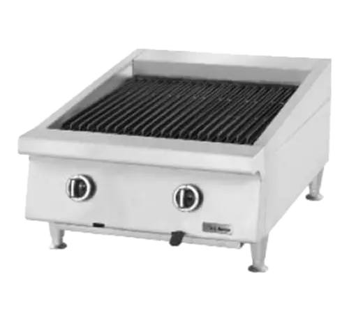 Garland UTBG24-AB24 24" Countertop Charbroiler, Ceramic, Adjustable Cast Iron Grates, Natural Gas