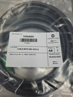 USED Markem-Imaje 10064091 BOFA 500+ M12-12 Cable