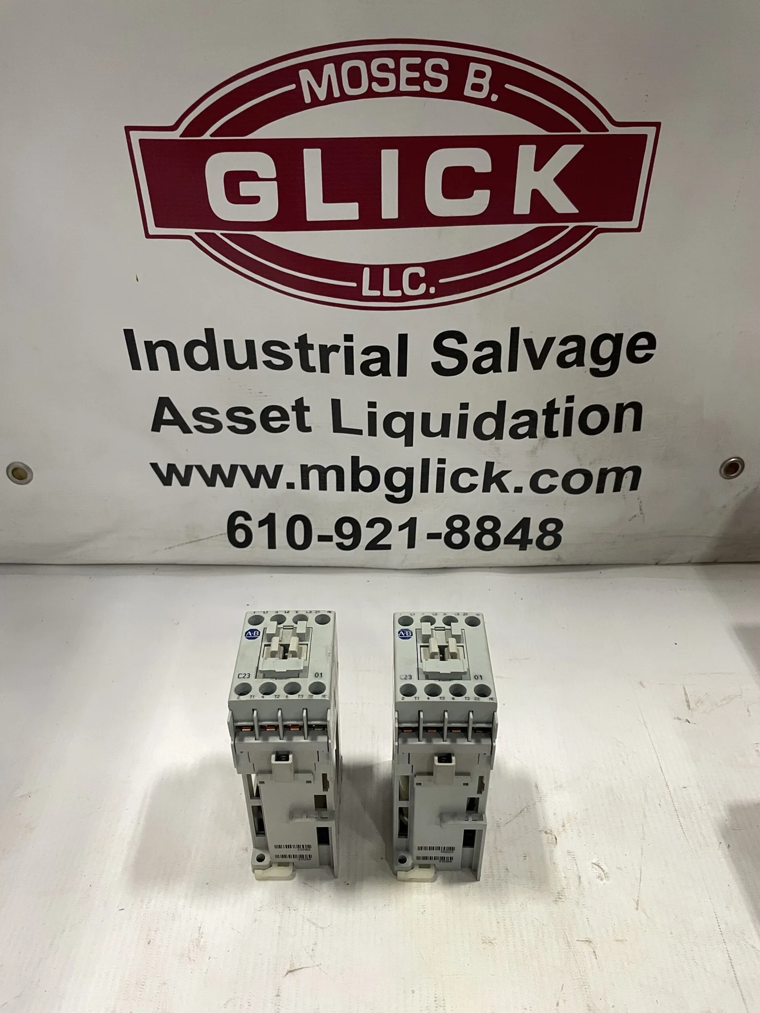 Allen-Bradley 100-C23D*01 Ser C 3 Pole IEC Contactor 24VDC 23A -Lot of 2