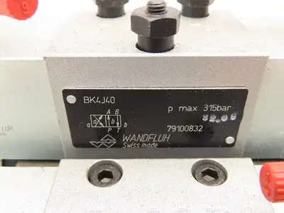Wandfluh BKII BK4 Solenoid Air Valve 8-Station Hydraulic Manifold Assembly