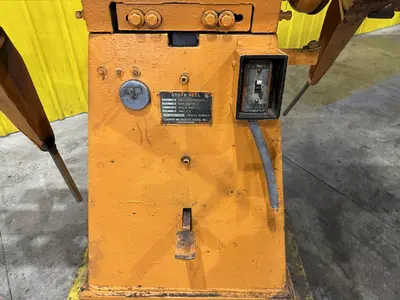 2500 LBS X 12" COOPER WEYMOUTH DOUBLE END PULL-OFF COIL REEL UNCOILER: STOCK #22618