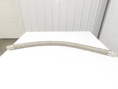 2" OD Stainless Steel Flexible Braided Hose 48" Pipe Union