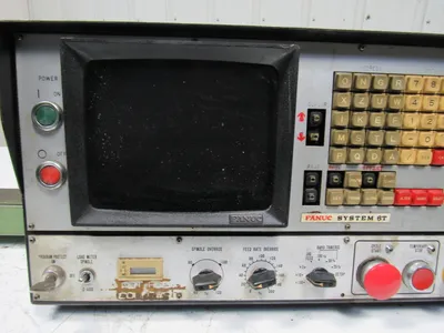 Fanuc System 6T Operator Interface Control Panel W/Arm From a Wasino LG71