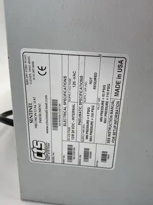USED CTS CINCINNATI TEST SYSTEMS SENTINEL PRECISION LEAK TESTER