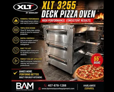 Used XLT 3255 Pizza Equipment Florida US | BAM Discount Restaurant Equipment #966880