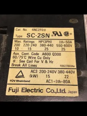 USED FUJI ELECTRIC SC-2SN 4NC2F0