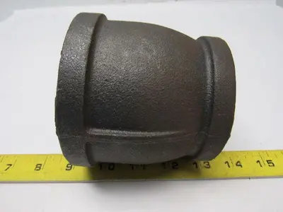 3" x 2-1/2" Threaded Reducing Coupling Low-Pressure Black Iron Pipe Fitting USA
