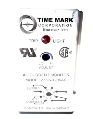 NEW TIME MARK CORP. 273-5-120VAC CURRENT- MONITOR 2735 120VAC