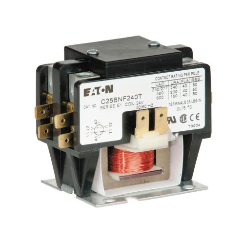 Eaton C25BNF240T Definite Purpose Contactor, Quick, 40a, 277 Vac, 60 Hz [New]