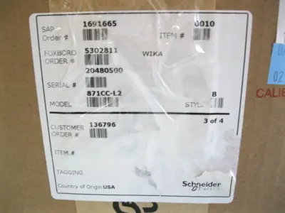 NEW Foxboro 871CC-L2