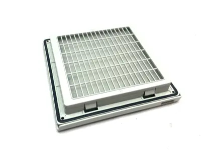 USED HOFFMAN NVENT HG FILTER FAN EXHAUST GRILLE IP54 LIGHT GRAY