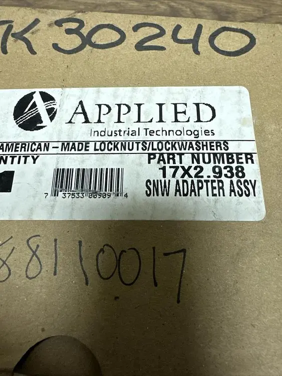 New | in-Stock APPLIED 17X2.938 Valves/Fittings Ohio US | Surplus Asset Holdings #1243831