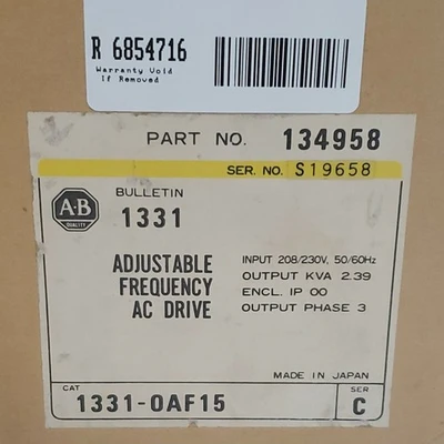 NEW Allen-Bradley 1331-0AF15