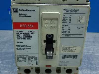 USED CUTLER HAMMER HFD3020L