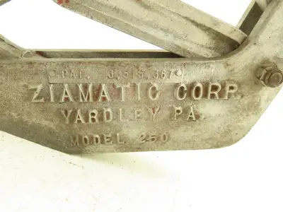 Ziamatic 250 Fire Hose Clamp/Choke 5" Rubber Pinch Surface Portable Aluminum