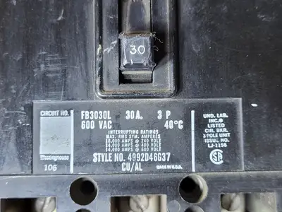 USED WESTINGHOUSE FB3030L
