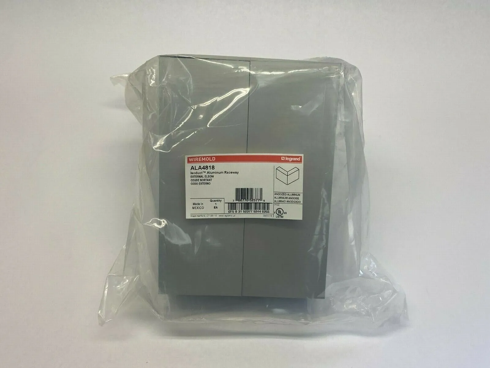 ALA4818 | Wiremold  Isoduct Aluminum Raceway External Elbow - New