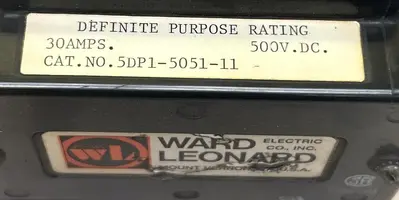 Used WARD LEONARD 5DP1-5051-11 Miscellaneous Equipment (Electrical & Power) Ohio US | Surplus Asset Holdings #1262530