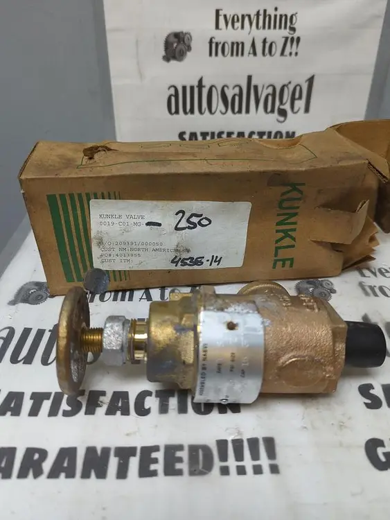 New | in-Stock KUNKLE 0019-C01-MG Pump & Valve Parts Ohio US | Surplus Asset Holdings #1237525