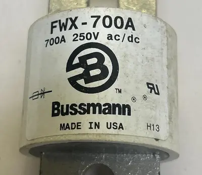 Used BUSSMANN FWX-700A Miscellaneous Equipment (Electrical & Power) | Surplus Asset Holdings #1197220