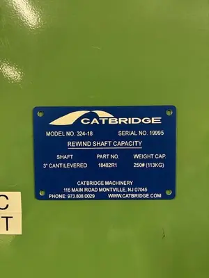 Used 2006 CATBRIDGE 324-18 Slitters & Slitting Lines Pennsylvania US | Global Equipment International, LLC #763013