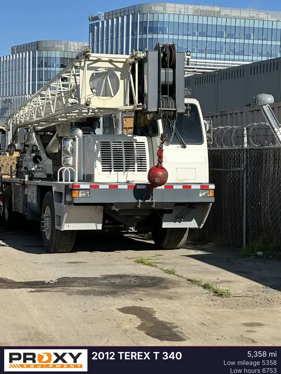 Used 2012 TEREX T 340 Truck-Mounted Cranes California US | Proxy Equipment #1381957
