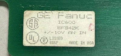 Used GE FANUC IC600BF842K PLC Input & Output | Surplus Asset Holdings #1219555