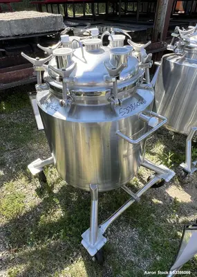 Used Heavy-Duty 316L Stainless Steel Jacketed Tank – Vertical