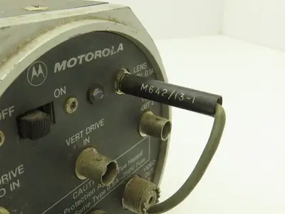 Motorola Mocam Vintage Surveillance Camera with Fujinon Lens CF12.5A-SND-M