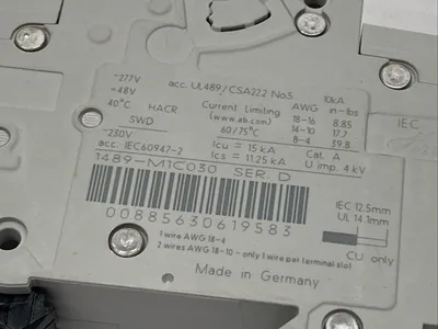 USED ALLEN BRADLEY 1489-M1C030