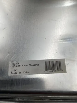 Nexel Aluminum Cooking Sheet Tray; 18″ X 26″; 1826-E -NIB