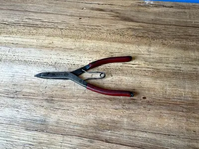 MAC Tools USA P22A Straight Tip Lock Ring Pliers - Red Grip