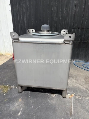 350 GALLON IBC STAINLESS STEEL SINGLE SHELL PORTABLE TOTE