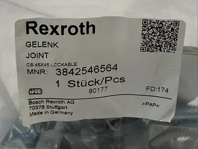 New | in-Stock Bosch Rexroth Profile Connection Joint 45X45 Lockable Conveyor Parts Michigan US | Maverick Industrial Sales #1414294