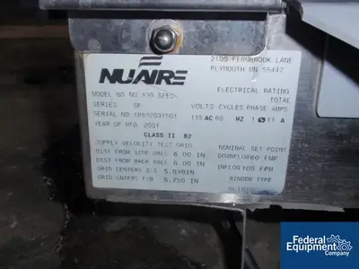 USED Nuaire 70" NUAIRE FUME HOOD, S/S