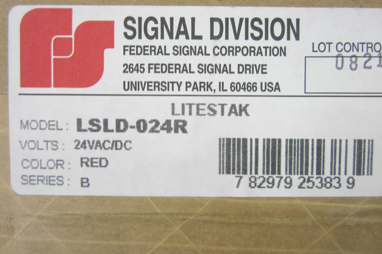 NEW FEDERAL SIGNAL LSLD-024R STACK LIGHT LSLD024R