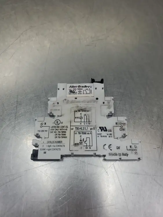 Used Allen-Bradley 700-HLT1L1/ 700-TBR60 Relay Relays & Switches | Palmetto Automation #1156413