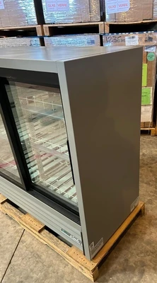 167-0482 True GDM-41CPT Two Section Glass Door Self Contained Cooler